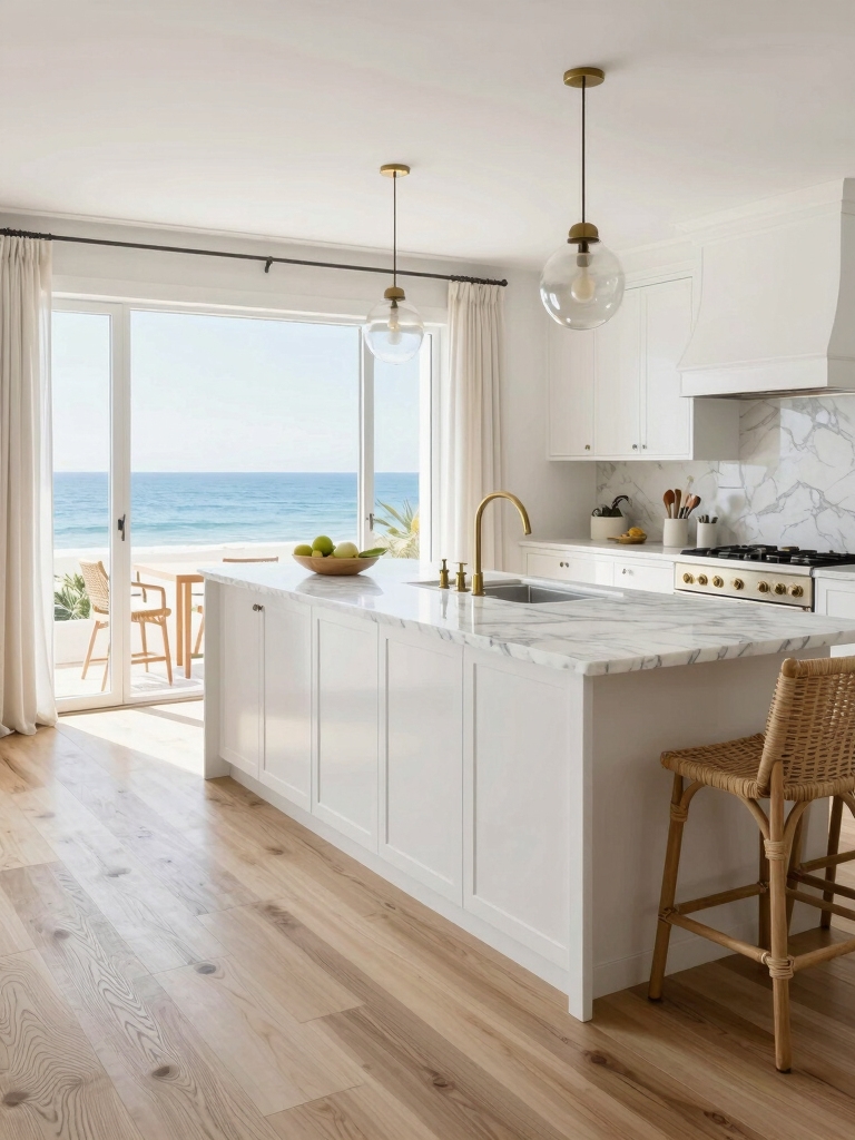 breezy light filled coastal kitchens