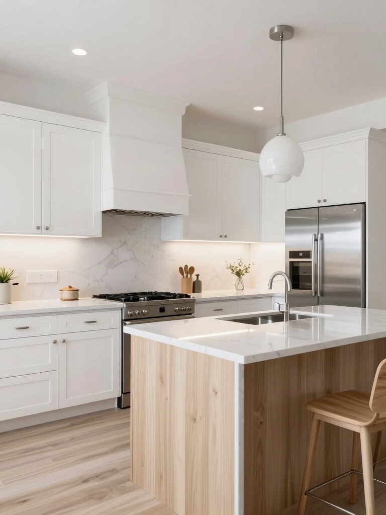 bright modern kitchen design