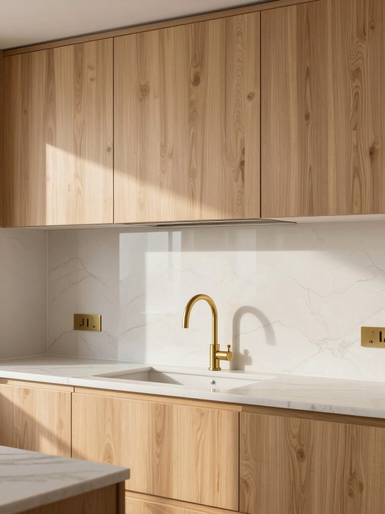 bright neutrals enhance wood