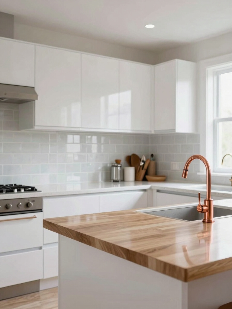 brighten kitchens with reflections