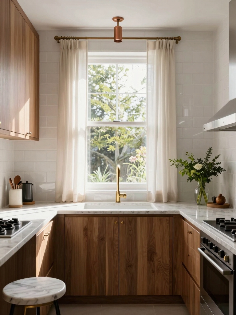 brighten small kitchen spaces