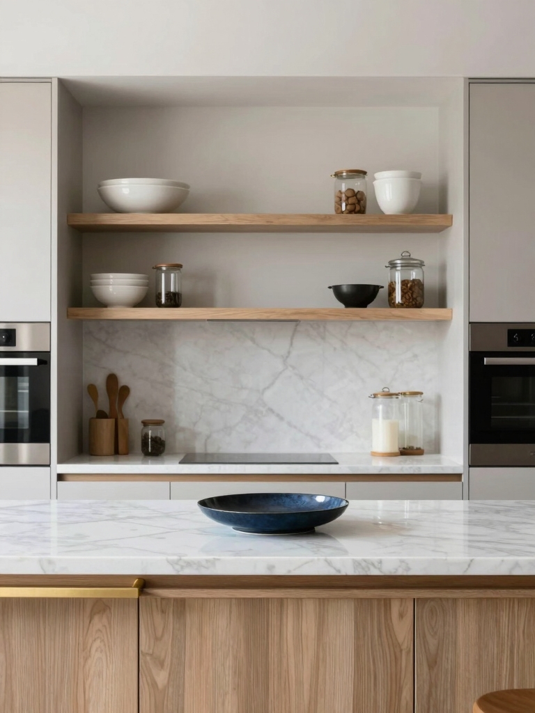 calm collected kitchen aesthetics