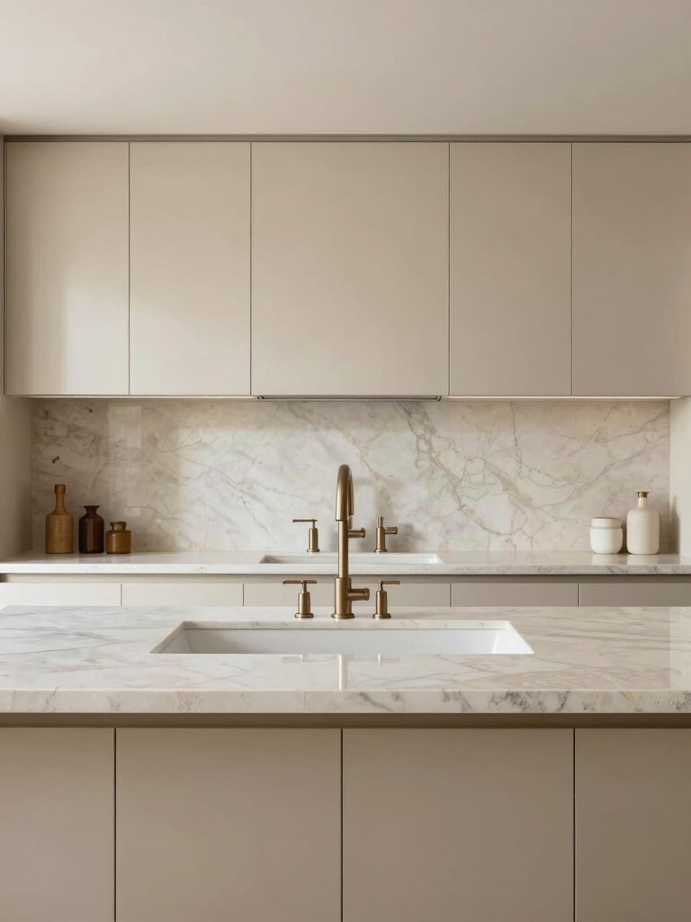 calm creamy countertop elegance