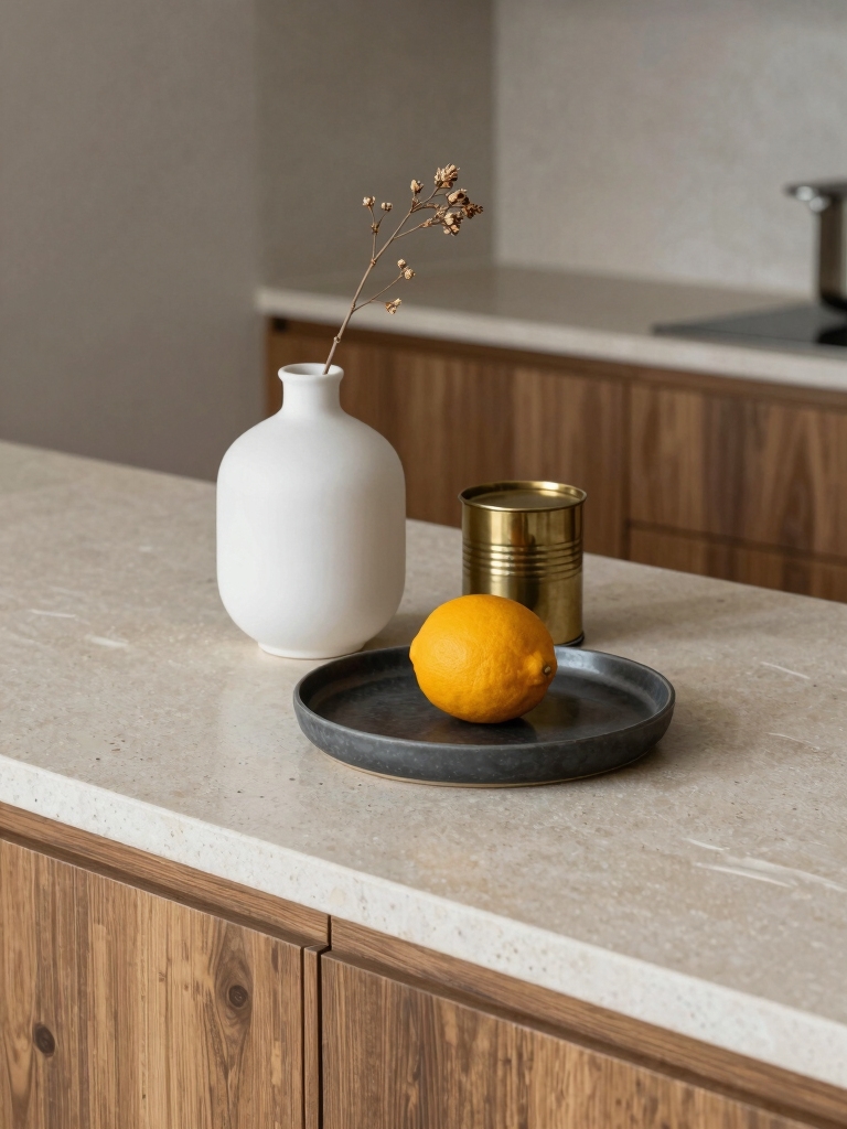 calm minimal kitchen design