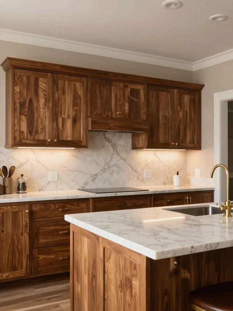 calm modern kitchen aesthetic