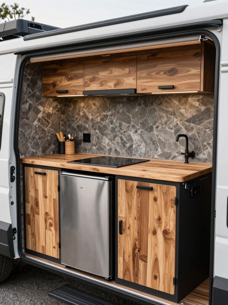 camper kitchen remodeling process
