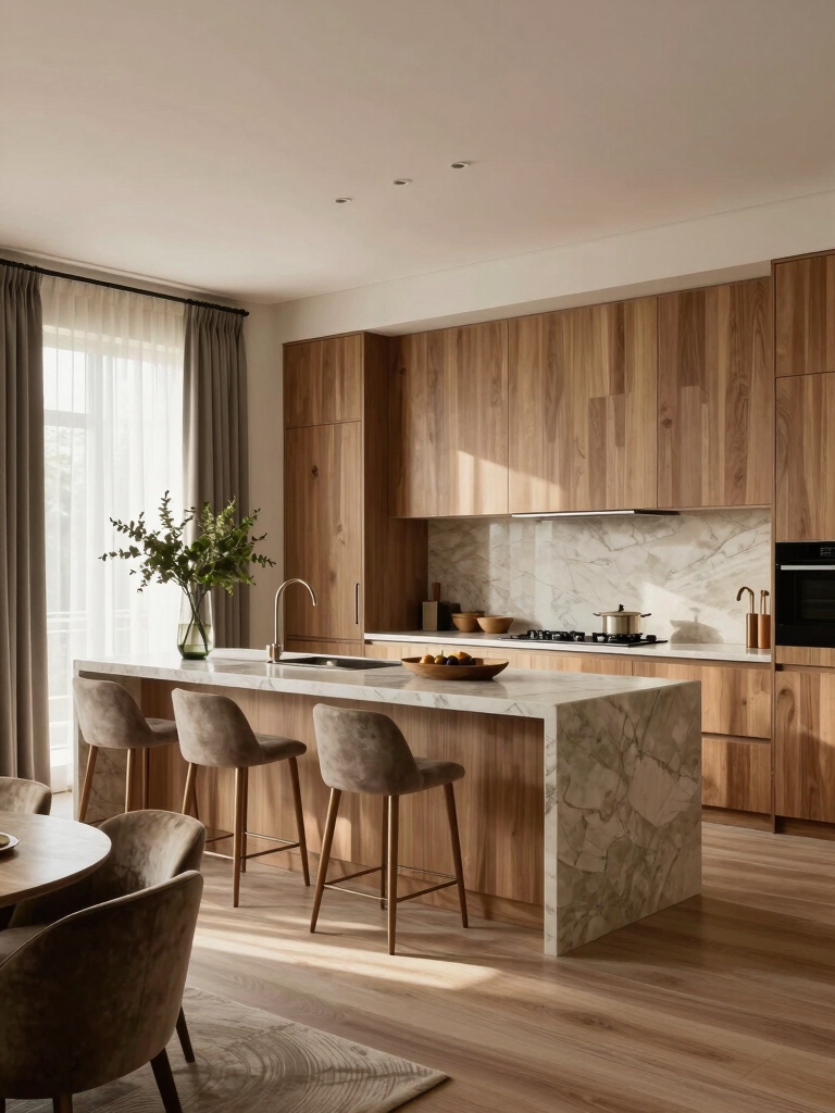 central kitchen island design