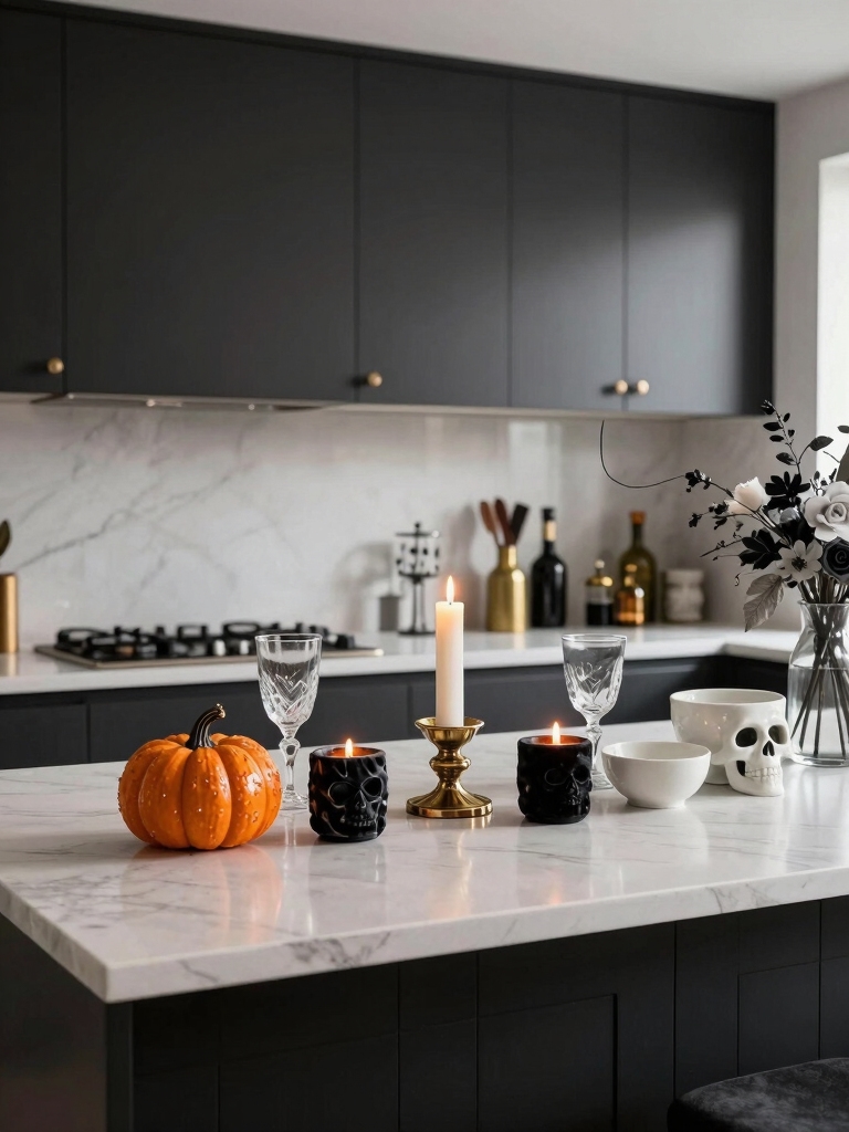 chic modern halloween decor