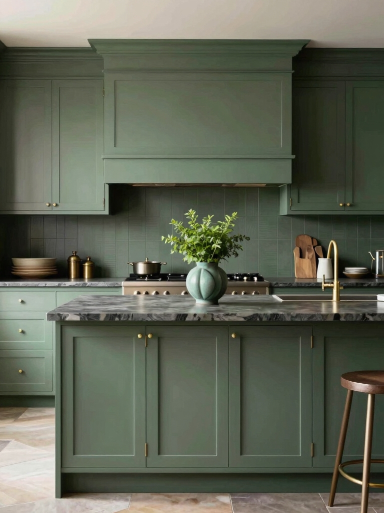 choosing calming green hues