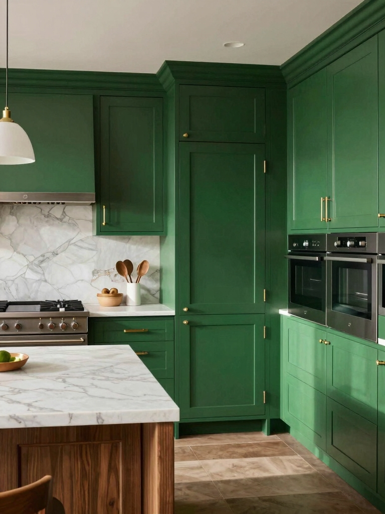 choosing green kitchen undertones