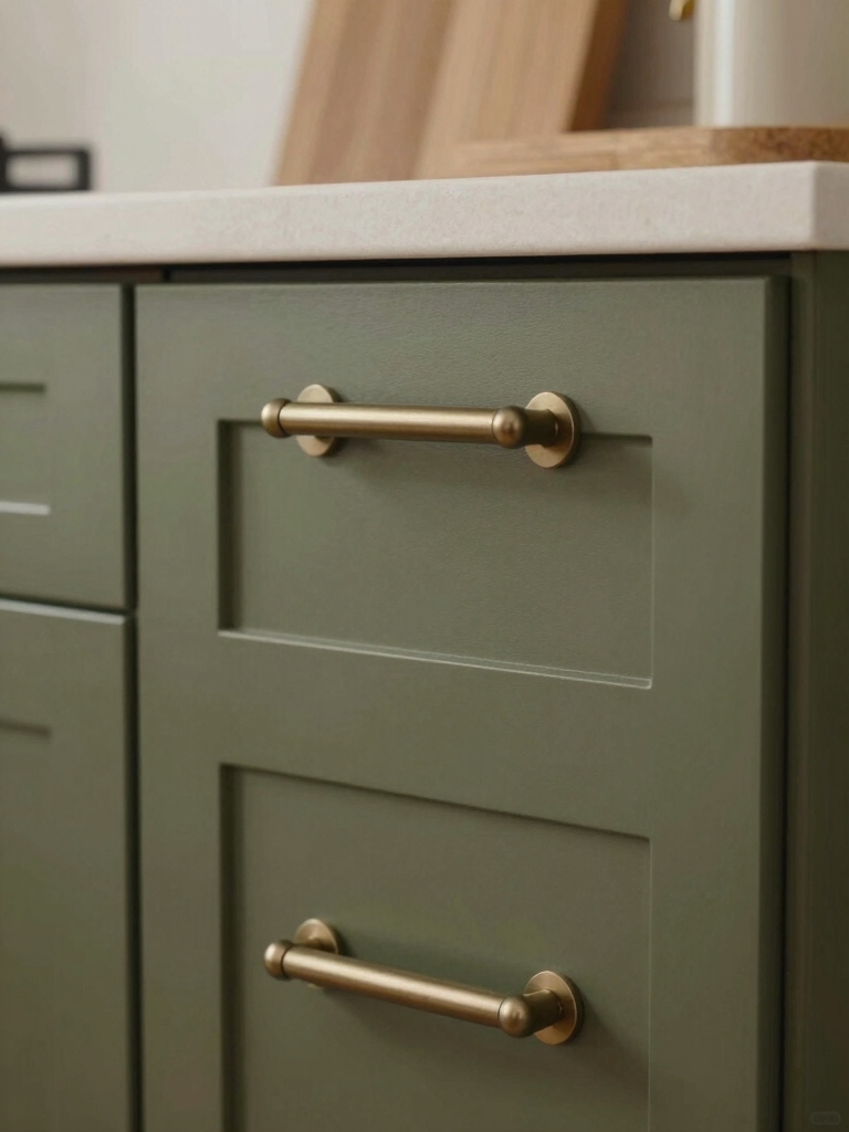 choosing hardware for olive cabinets
