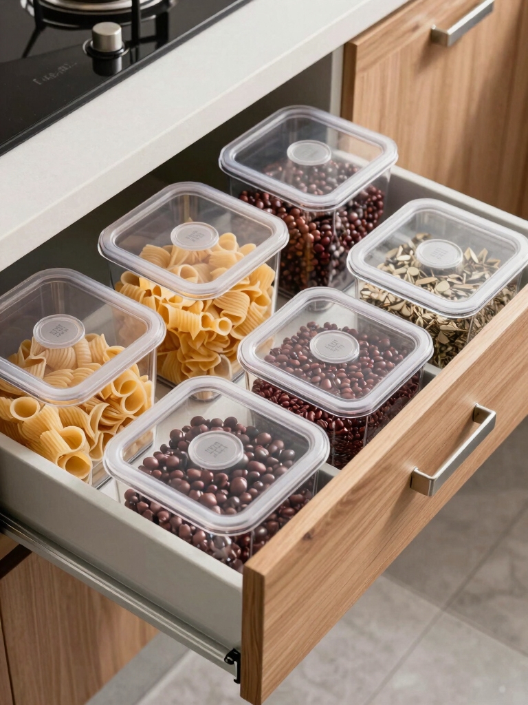 clear containers for organization