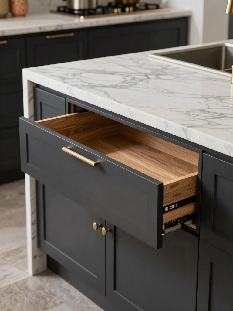 clever concealed kitchen storage