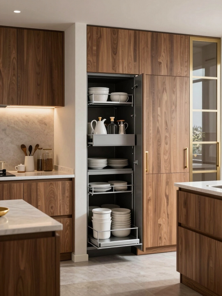 clever hidden kitchen storage