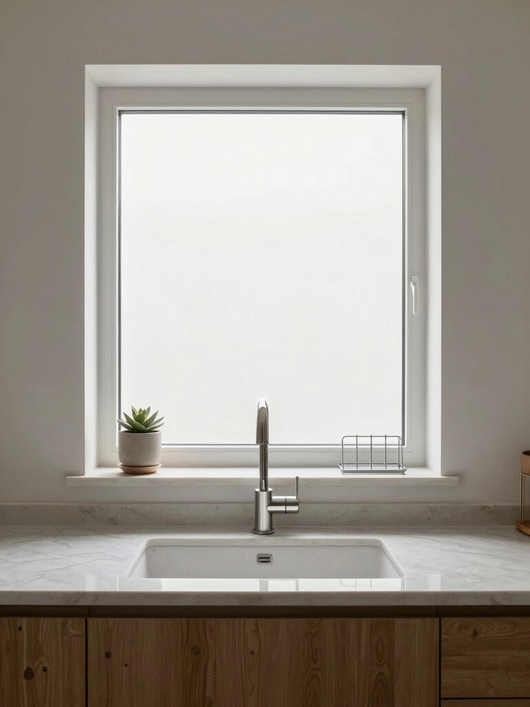clutter free minimalist window treatment