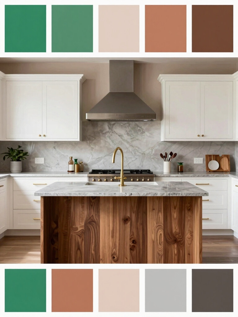color palette kitchen design