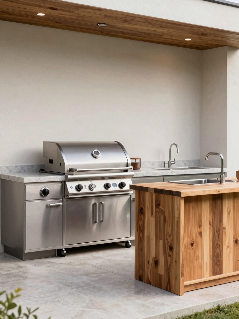 compact efficient grilling setup