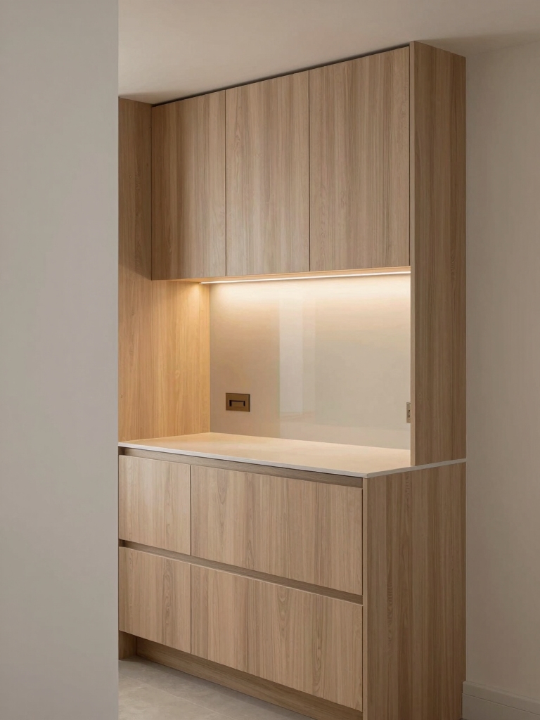 compact efficient kitchen workspace