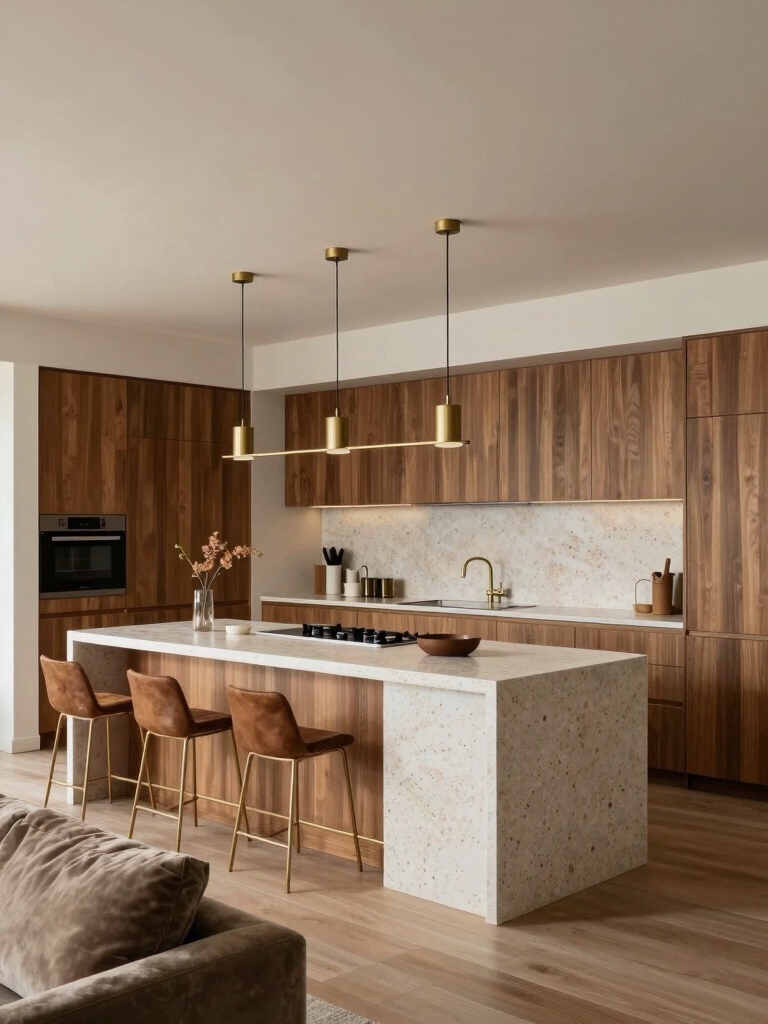compact kitchen living designs