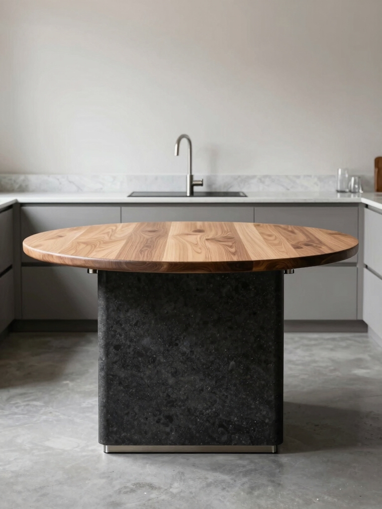 compact round islands maximize functionality