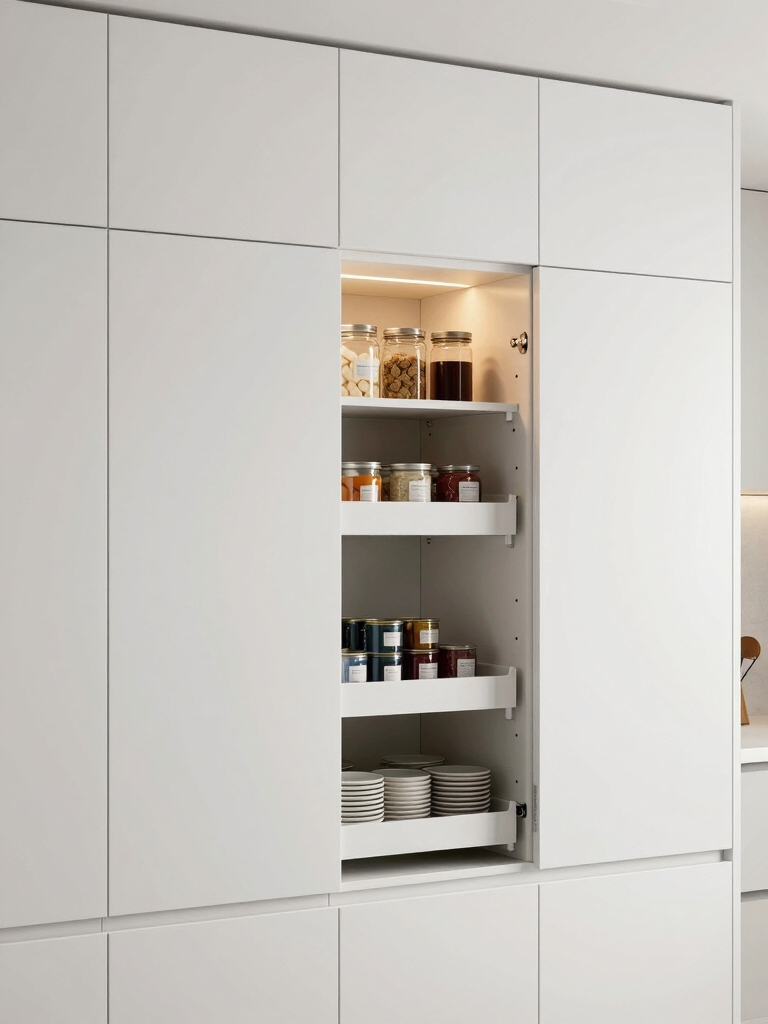 concealed pantry cabinet solutions