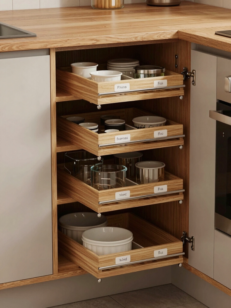 corner cabinet organization solutions