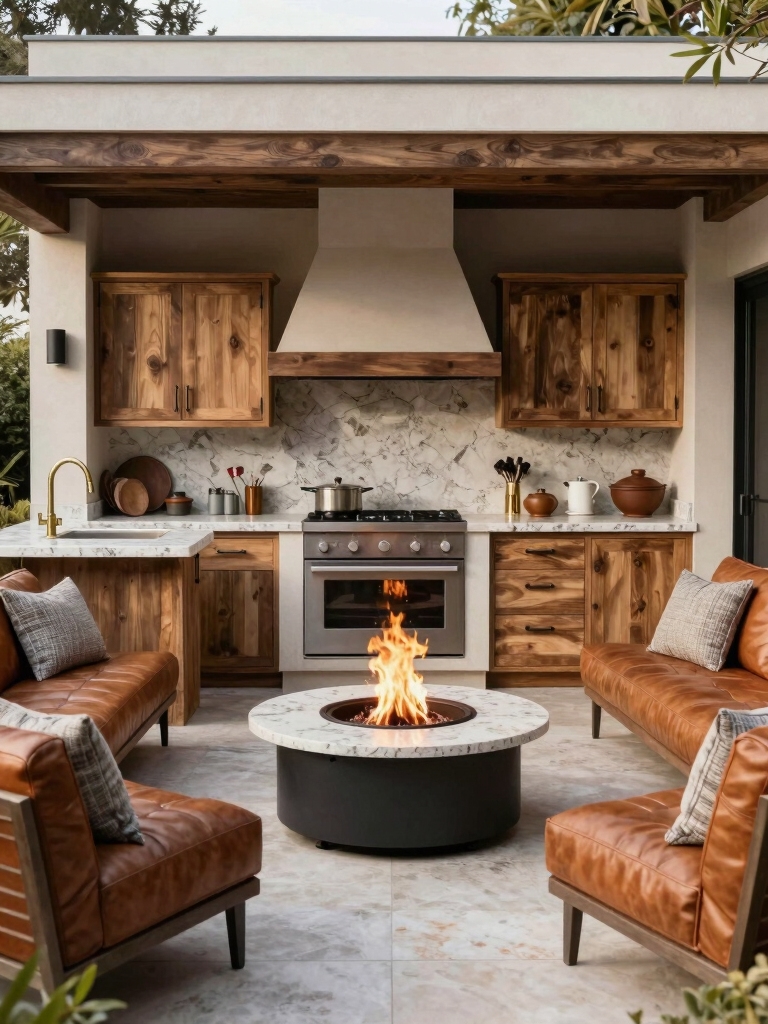 cozy fire pit seating