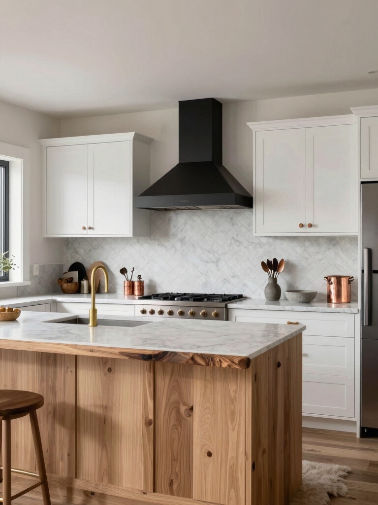 cozy functional cabin kitchen