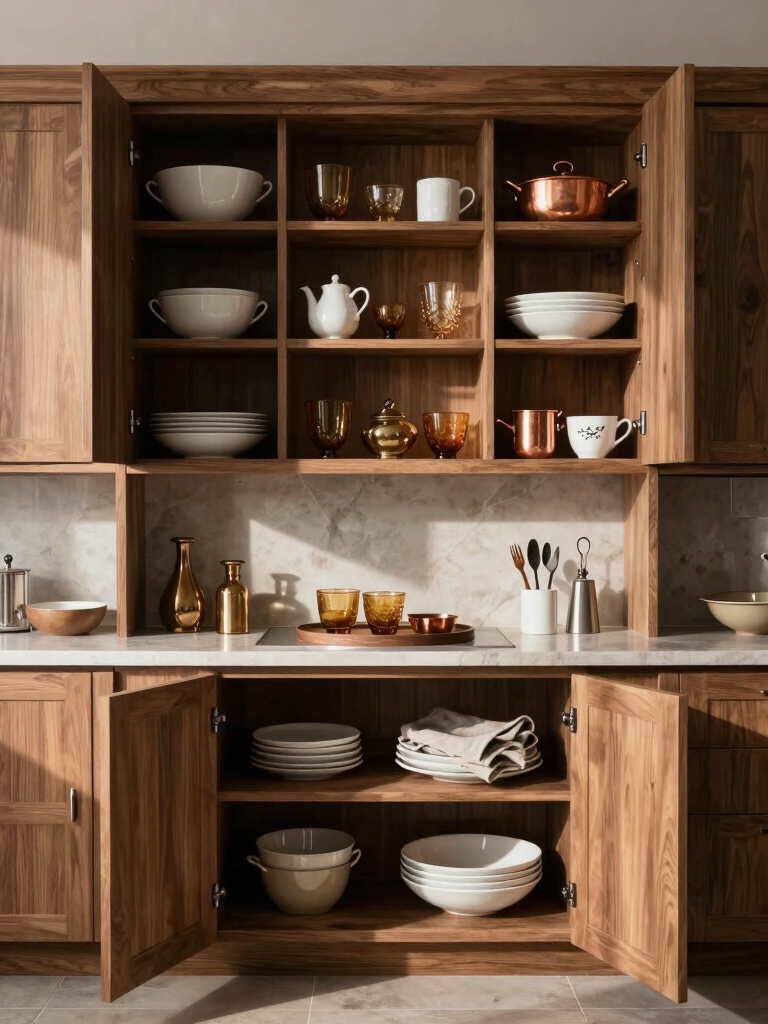 cozy layered kitchen textures