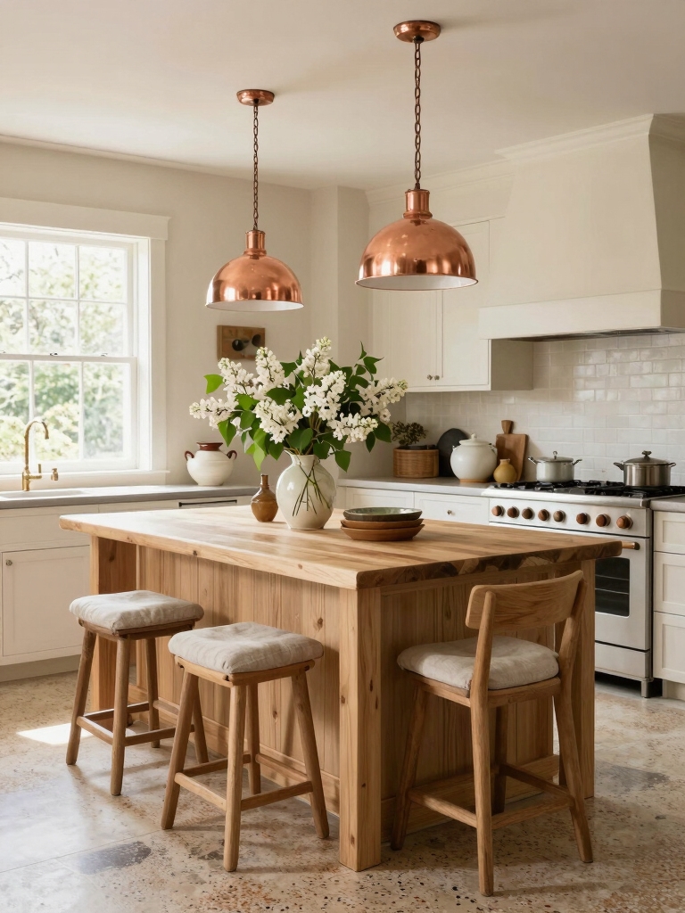 cozy neutral country kitchen