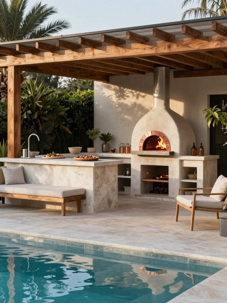 cozy outdoor entertaining space