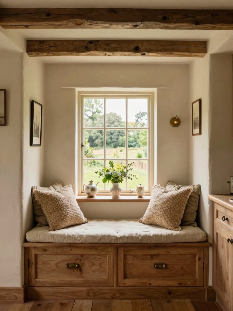 cozy window seat design