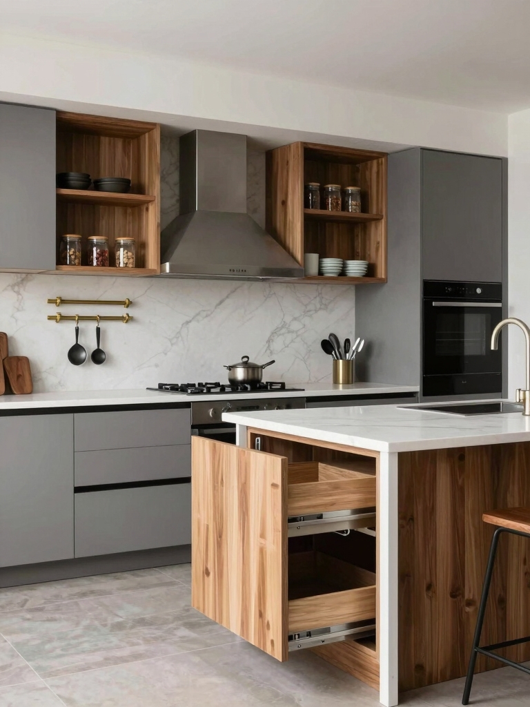 creative storage solutions kitchen