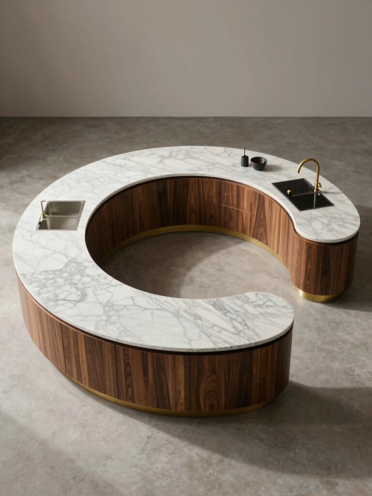 crescent arc islands promote interaction