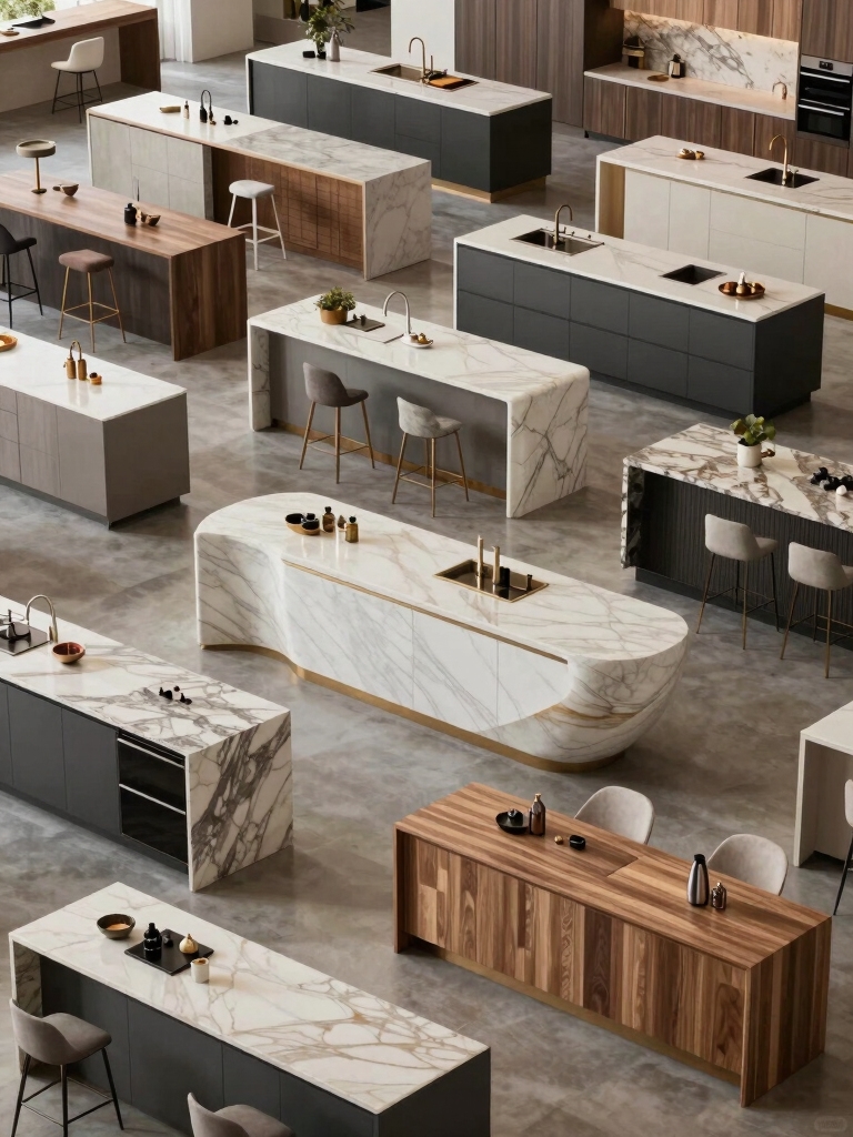 diverse luxury kitchen islands