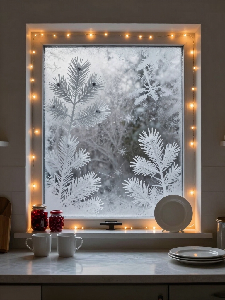 diy glowing window silhouettes