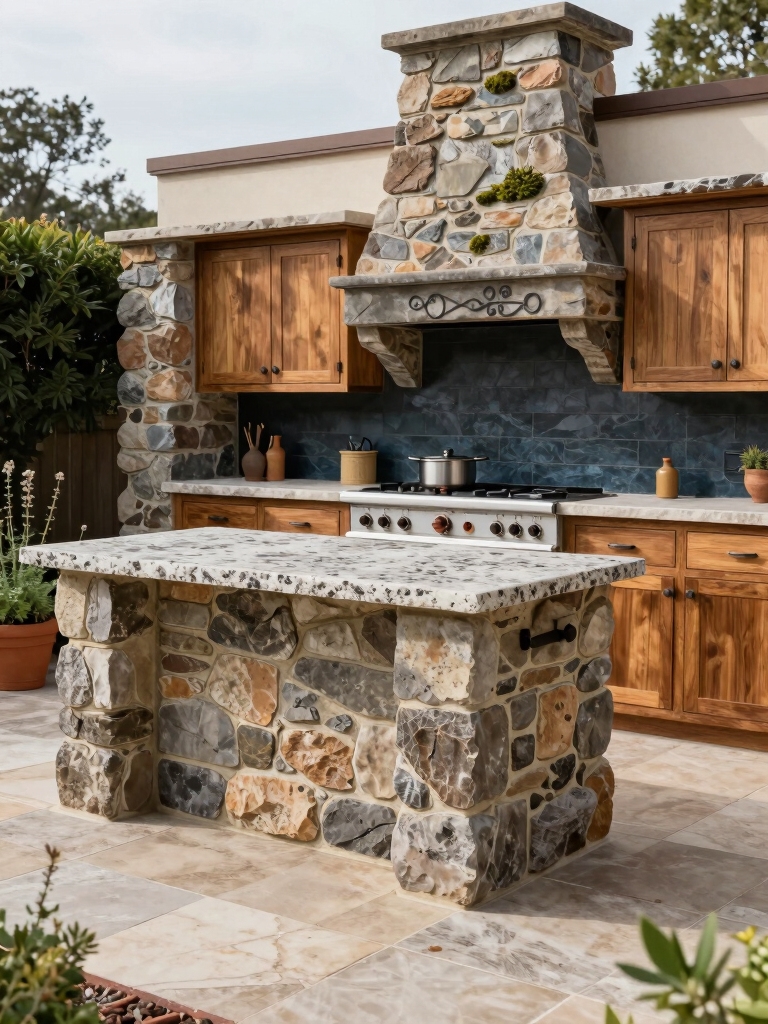 durable low maintenance outdoor kitchens