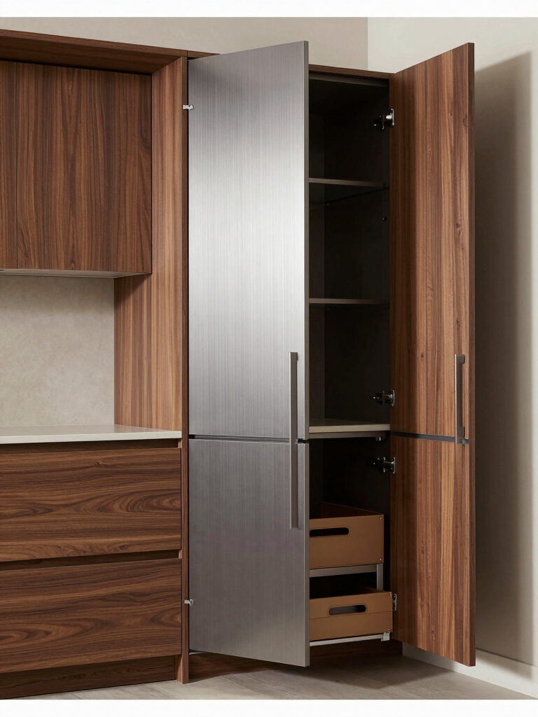 efficient hidden kitchen storage