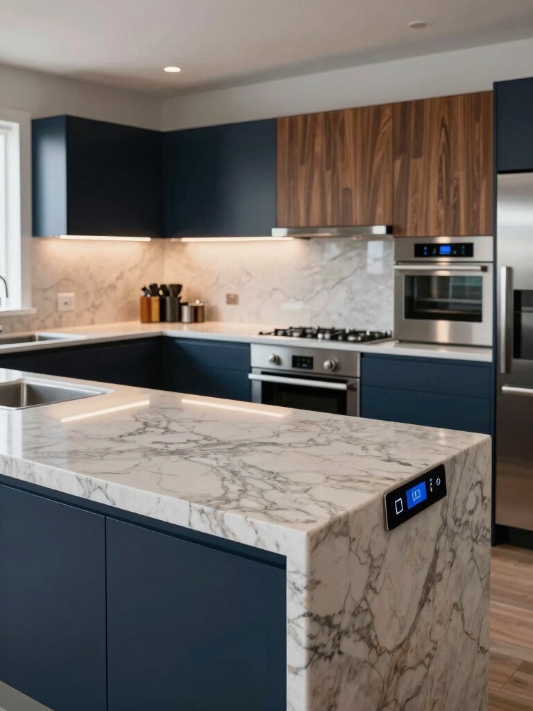 efficient kitchen counter layout