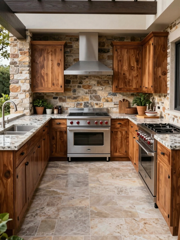 efficient kitchen layout selection