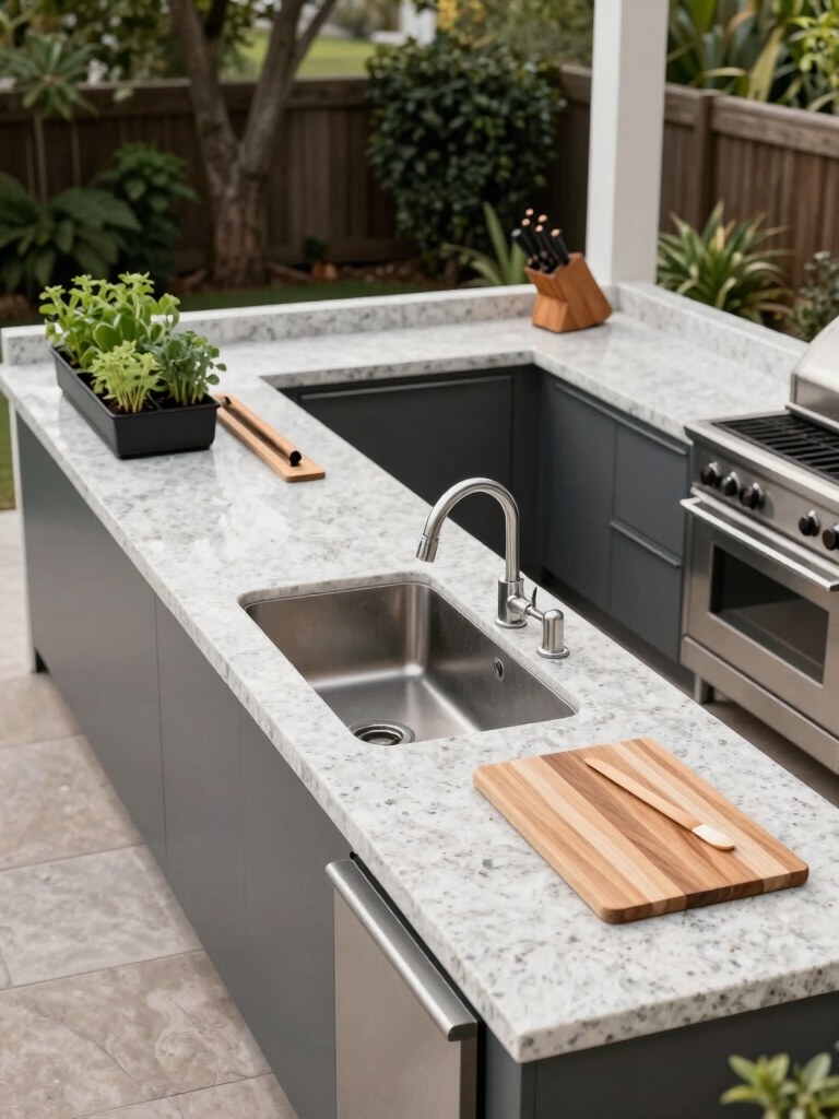 efficient kitchen prep zone