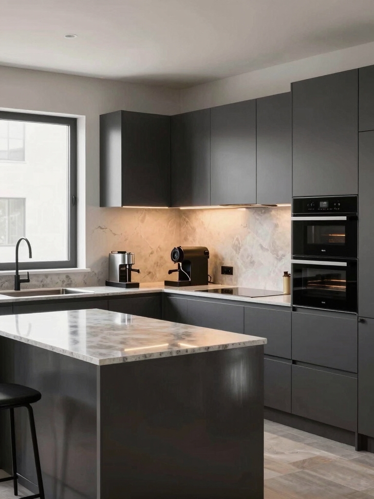 efficient l shaped kitchen design