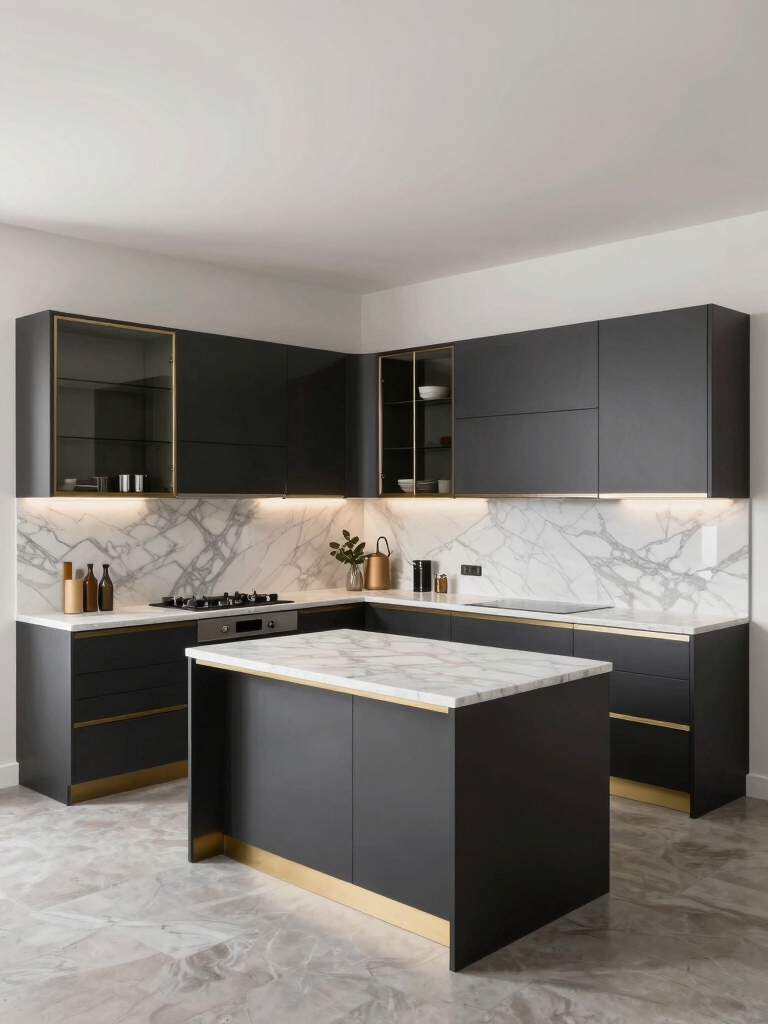 efficient l shaped kitchen design