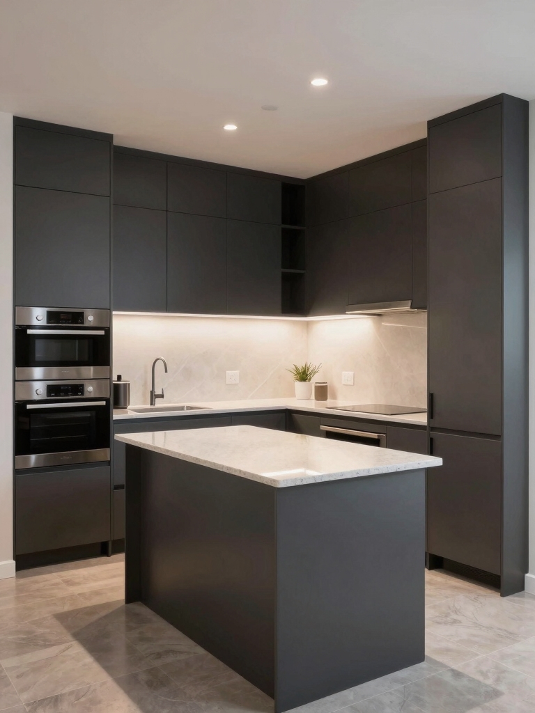 efficient l shaped kitchen islands