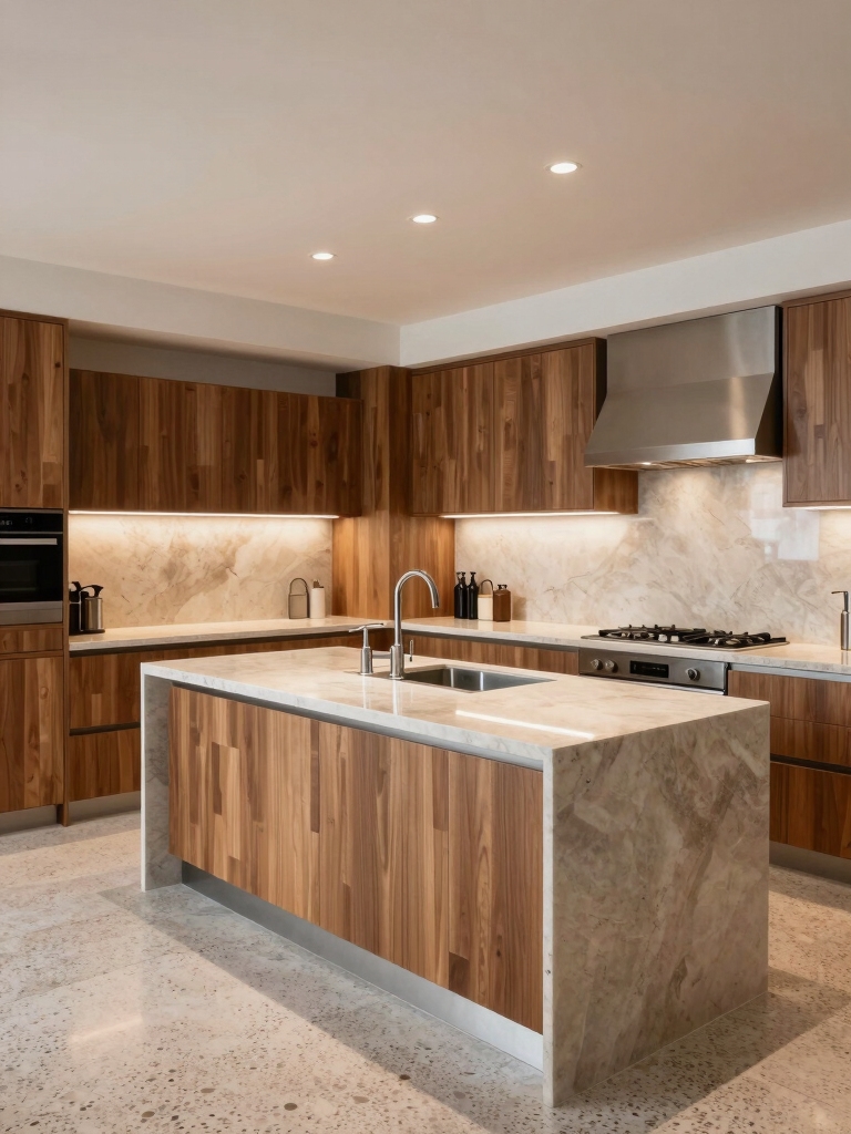 efficient open kitchen design