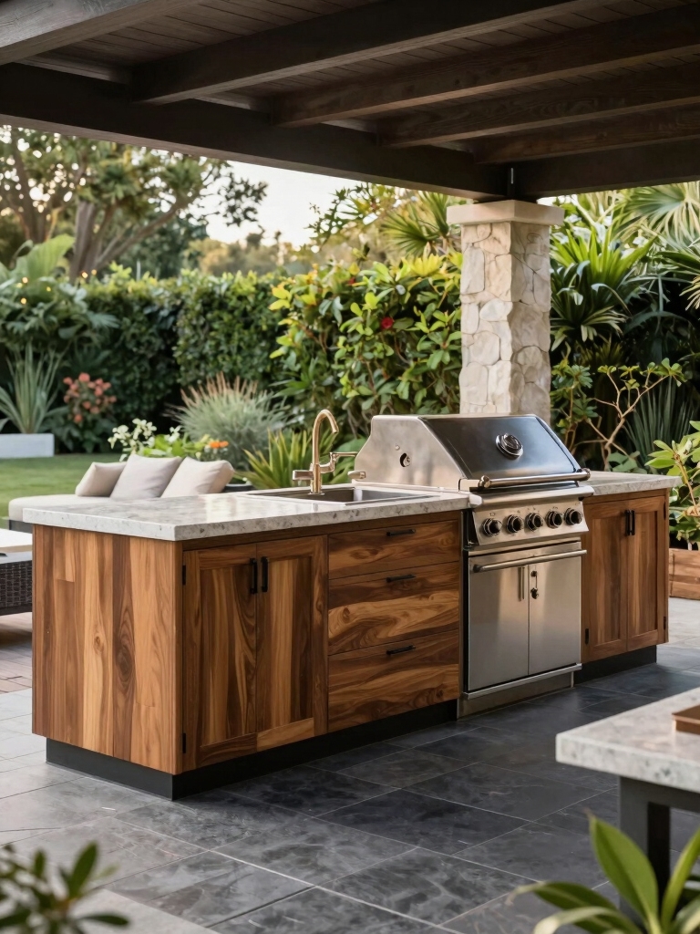 efficient organized outdoor cooking