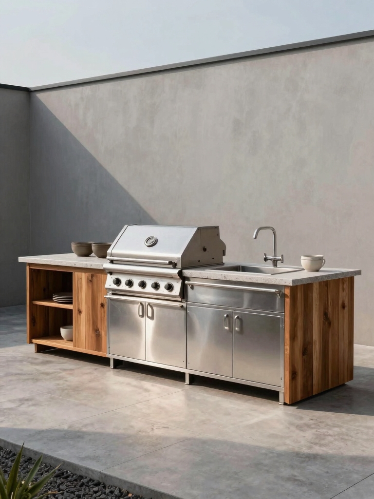efficient outdoor kitchen design