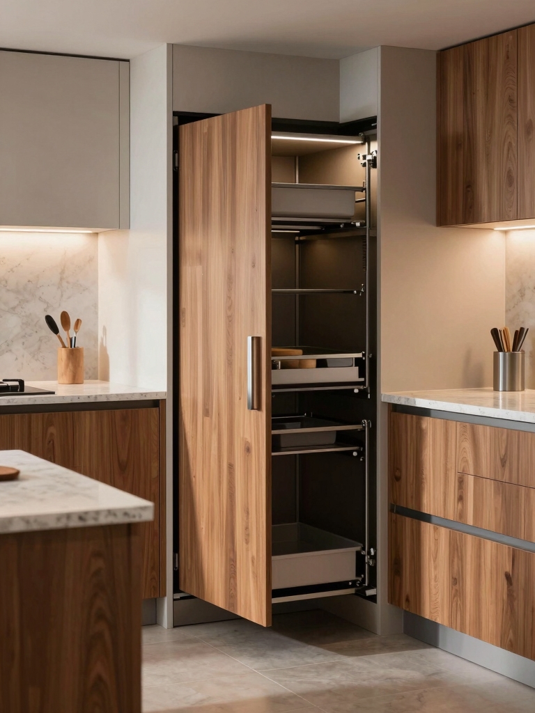 efficient small kitchen storage