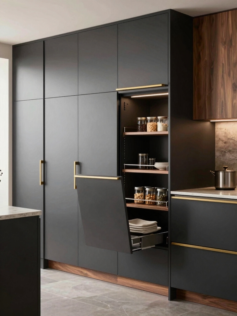 efficient small kitchen storage