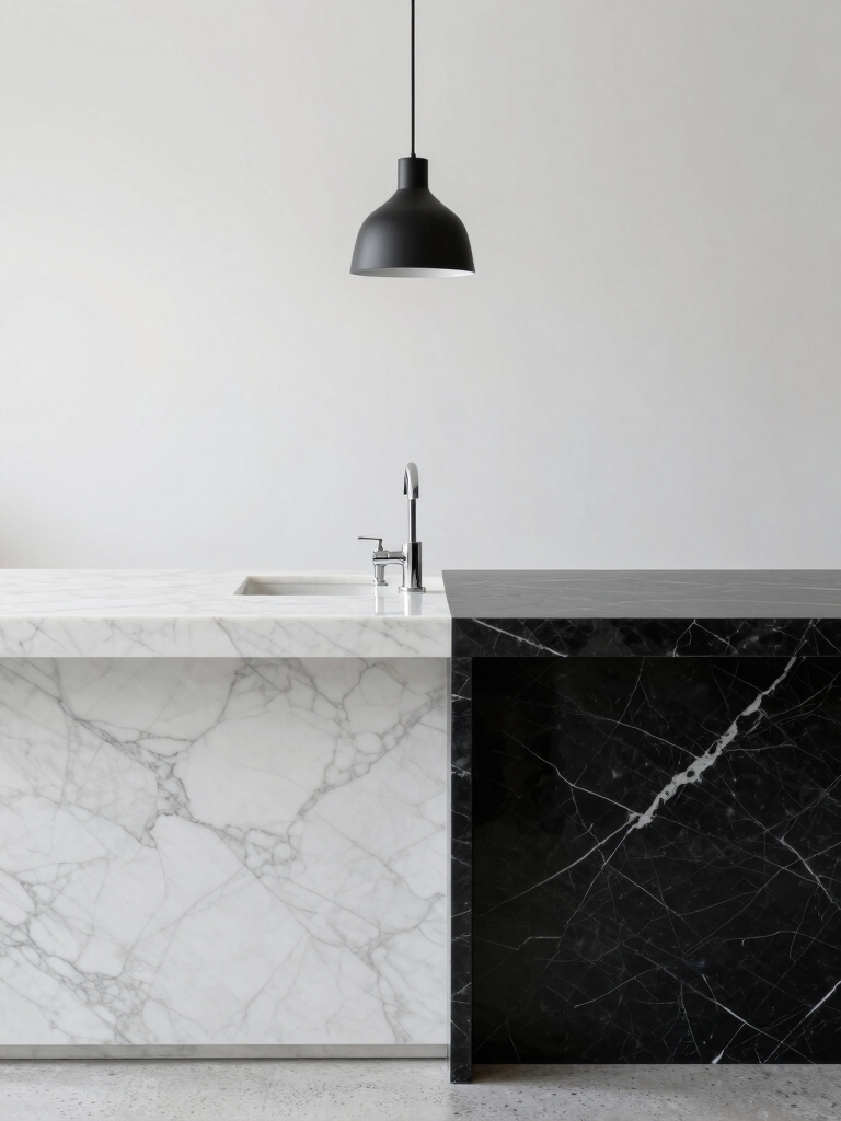 elegant contrast in veining